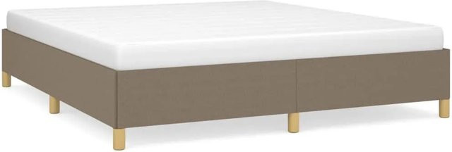 vidaXL Boxspringbett in Taupe aus Stoff, B/T: 180 x 200 cm - Bild 1