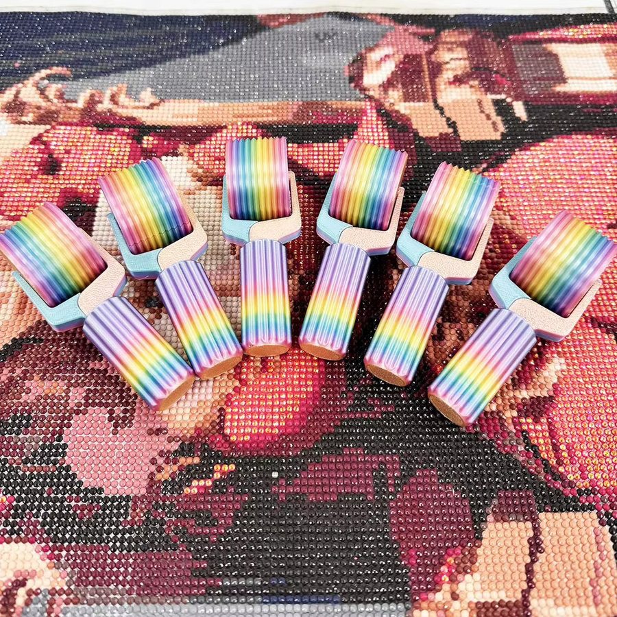 Diamantmalerei Roller aus Kunststoff und Gummi in Lila für 3D Diamond Painting Zubehör - Bild 4