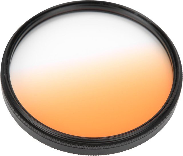 Junestar Verlaufsfilter für DSLR Kameraobjektive mit 67mm Durchmesser, kompatibel mit Canon, Nikon, Sony, Olympus und Fuji, Farbe: Orange - Bild 1