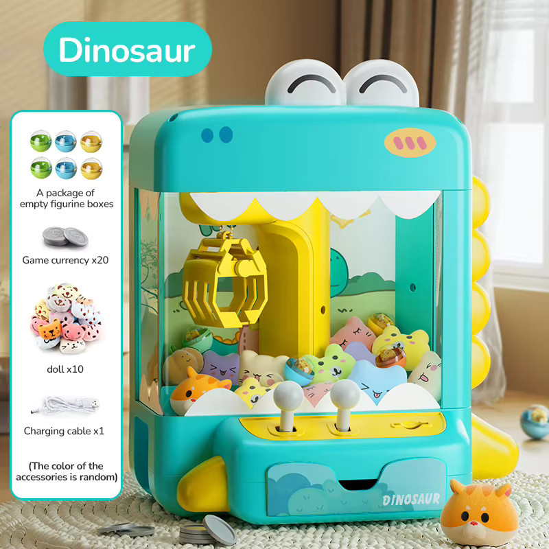 CONUSEA Dinosaurier Klaue Maschine, Elektronische Twist Ei Klaue Kran Maschine, Puppe, Desktop Spielzeug - Bild 3
