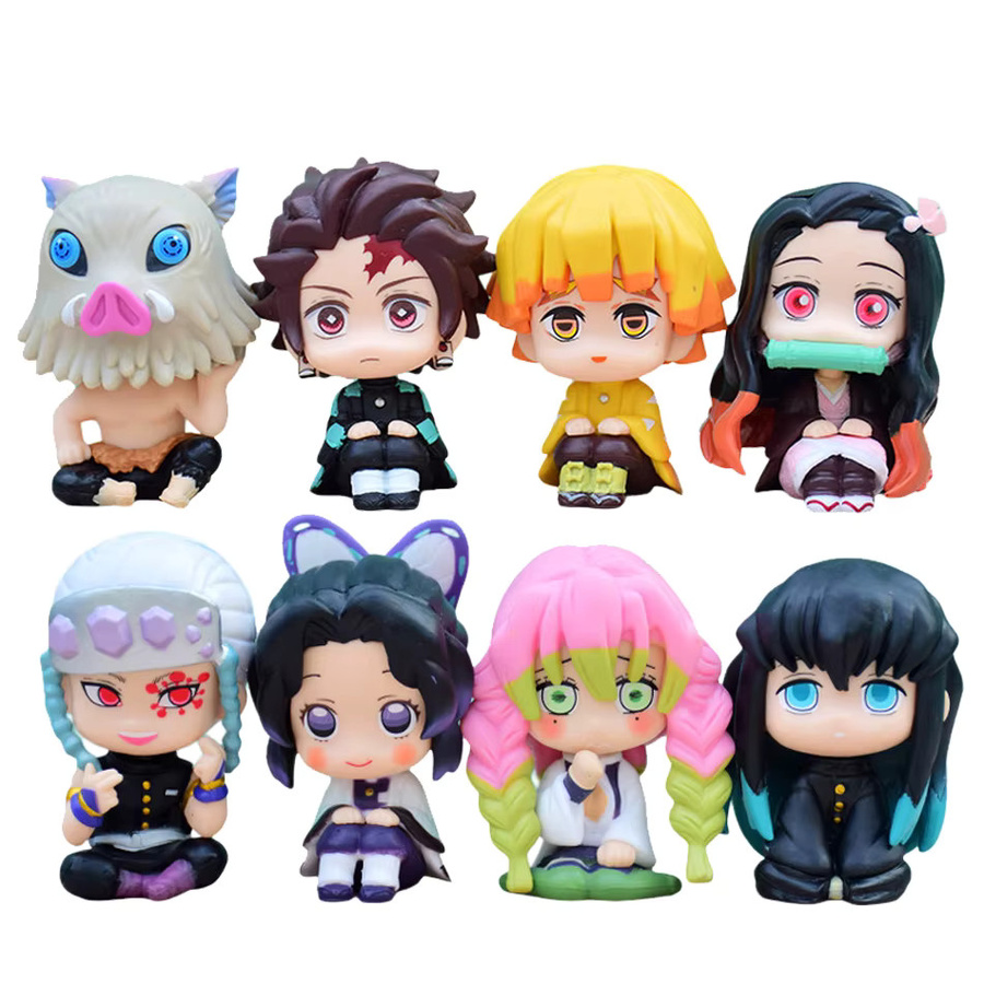 Bandai Demon Slayer, Q-Version Geisterpuppen, 8-teiliges Set, PVC-Figuren - Bild 4