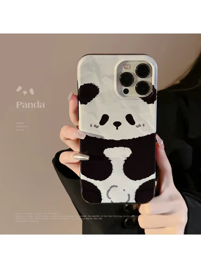 Stoßfeste iPhone Handyhülle mit süßem Koreanischem Cartoon-Panda-Design von MUQGEW in Multicolour - Bild 7
