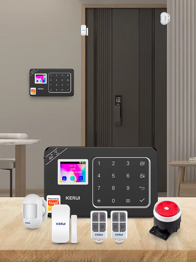 KERUI W184 Hausalarm System Schwarz 4G und WiFi Sicherheitsschutz mit Tuya Smart App und Fernbedienung - Bild 7