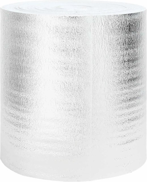 vidaXL Heizkörper-Reflektorfolie aus Polyethylen in Silber, Breite: 0,5 m, Länge: 25 m - Bild 1