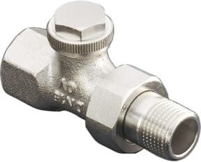 Oventrop Heizkörper-Verschraubung Combi 3 DN 10, DG, Messing vernickelt, silber - Bild 1