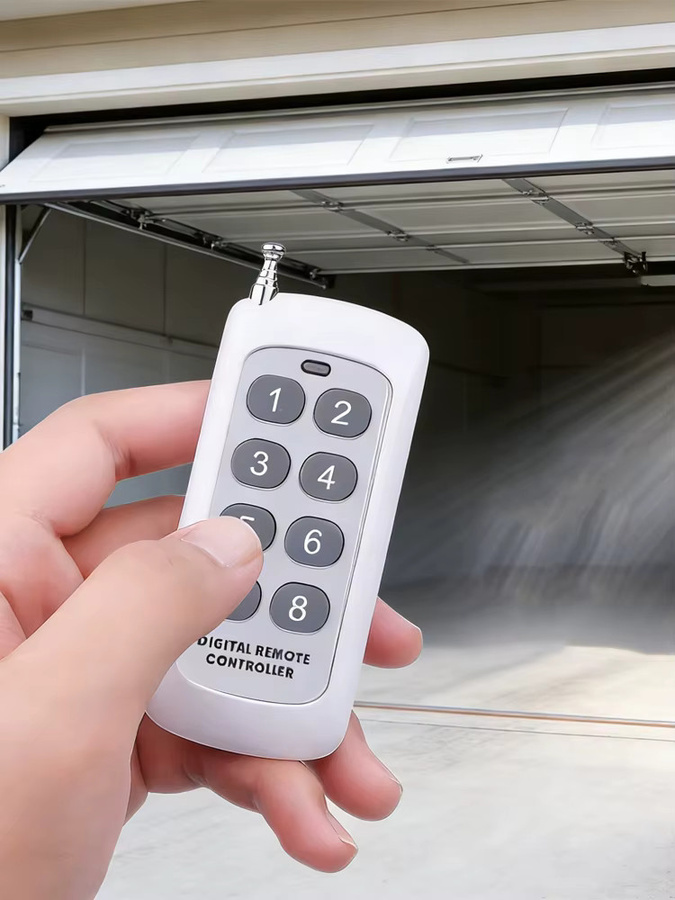 kebidumei RF Drahtlose 433MHz Fernbedienung mit Lerncode-Sender in Weiß für Smart Home und Garagentoröffner - Bild 2