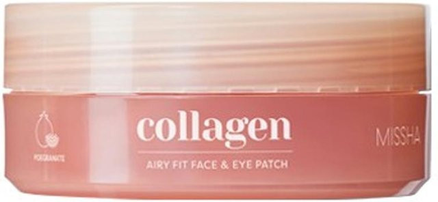 MISSHA Airy Fit Collagen Lifting Gesichts- und Augenpatch, 60 Stück, Kollagen - Bild 1