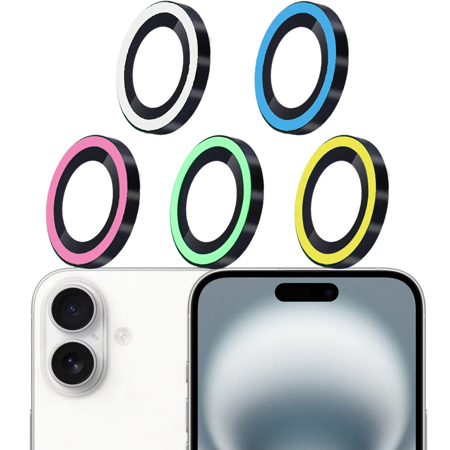 2-3 Stück Leuchtende Keramik Kameraschutz Ringe für iPhone 16 Pro Max und iPhone 16 Plus in Blau, Anti-Scratch Objektiv Schutzglas - Bild 5
