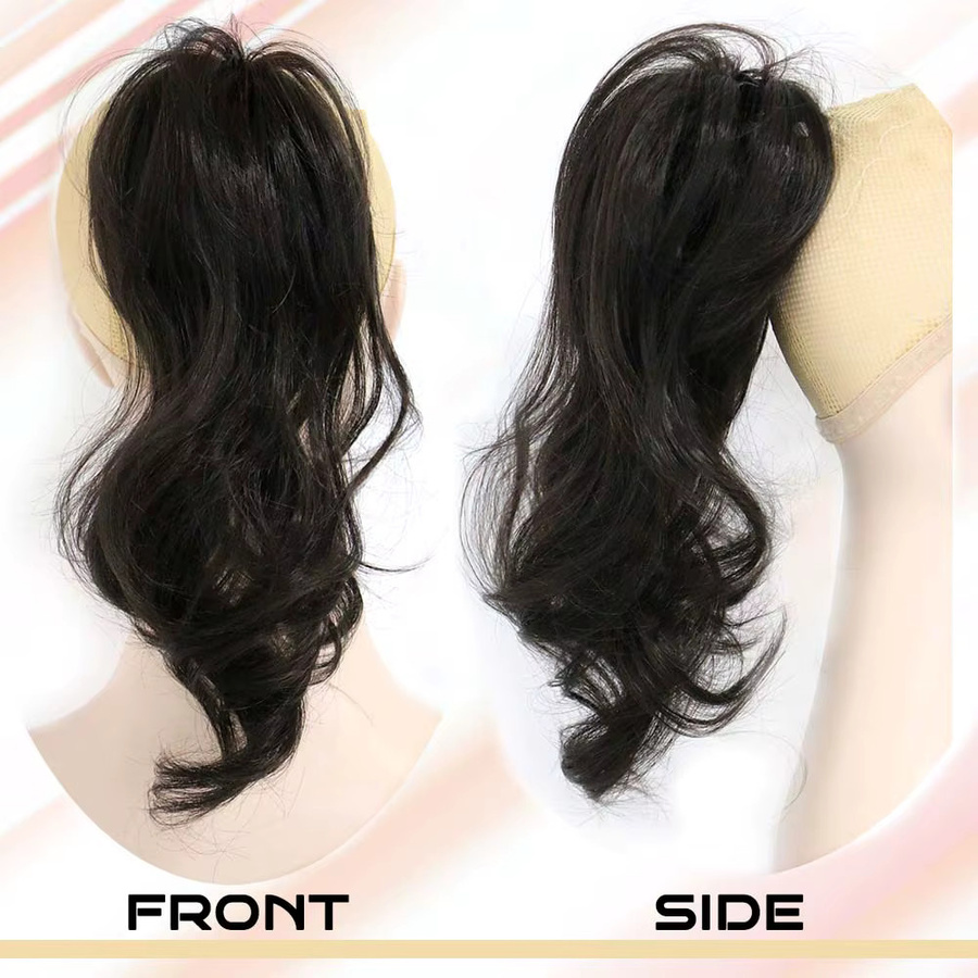 Refeeny Clip-in-Haarverlängerung, synthetisch, gewellt, 30,5 cm - Bild 3