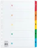 Soennecken Zahlenregister 1-5 in Multicolor für A4 - Bild 1