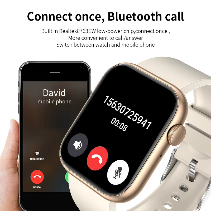 Lige Smartwatch, Schwarz, Silikon, Unisex - Bild 3