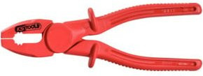 KS Tools Isolierte Kunststoff-Kombizange in Rot, Länge: 200 mm - Bild 1