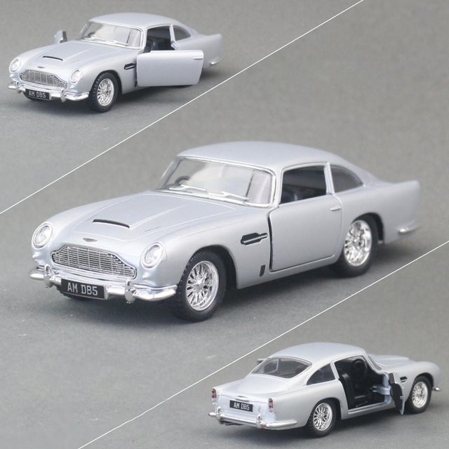 Linyi toy car Db5 Klassisches Sportwagenmodell, 1:38, Metall, Grau, ab 18 Jahre - Bild 1