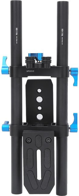 FOTGA DP500 II Schienenstangen-Stützsystem aus Aluminiumlegierung in Schwarz für DSLR-Digitalkameras mit 15mm Schienen - Bild 1