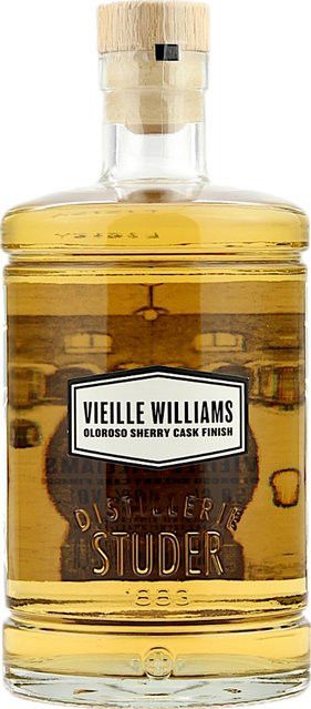 Studer Vieille Williams Oloroso Cask Finish, Frucht- & Kräuterschnaps, Schweiz, 40 % Vol., 0,5 l - Bild 1