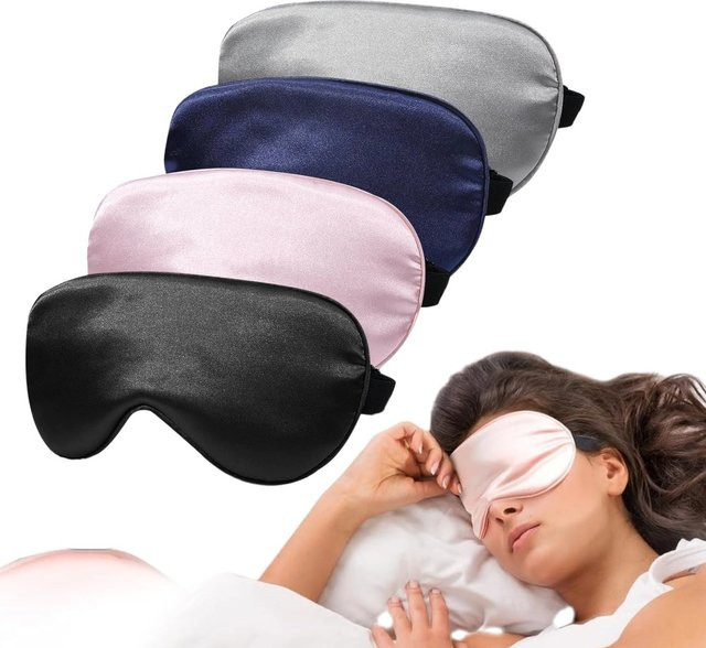 Hot Trave Schlafmaske aus Seide, Unisex - Bild 1