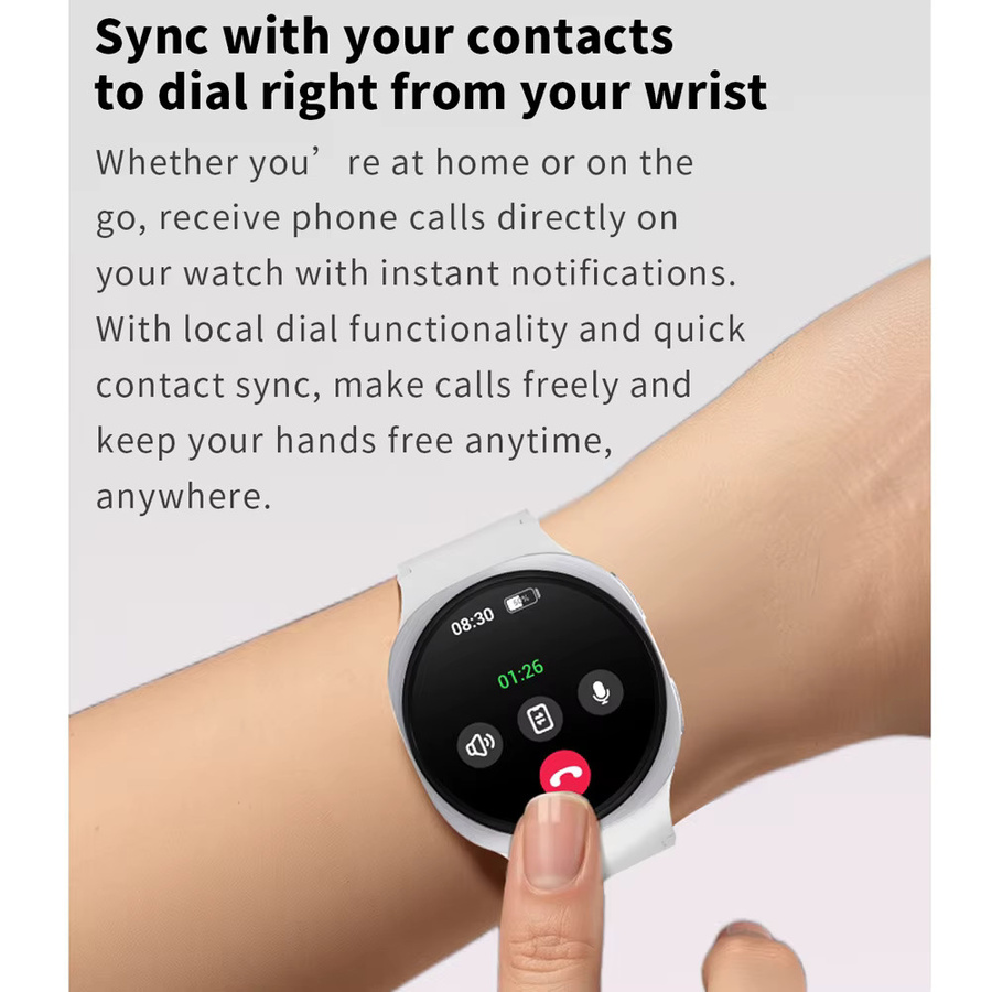 ChiBear Smartwatch, GPS, NFC, Bluetooth, Schwarz, Silikon, Unisex - Bild 3