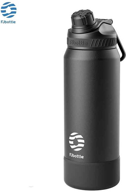 FJbottle Isolierflasche aus Edelstahl als Thermowasserflasche und Tumbler in Schwarz oder Weiß, 710 ml oder 950 ml - Bild 1