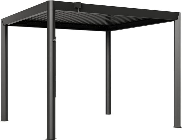 GFP Pergola Luma Premium Aluminium-Terrassenüberdachung mit Stahl-Lamellendach in Anthrazit B/T: 7 x 3,5 m - Bild 1