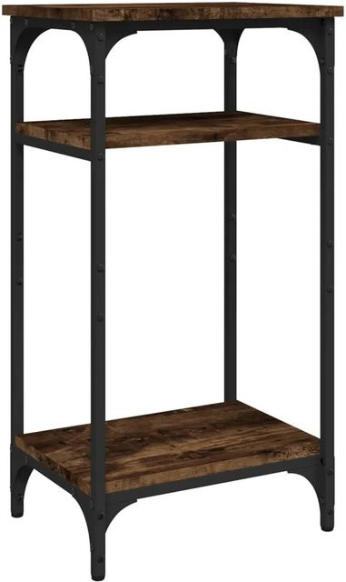 vidaXL Beistelltisch Räuchereiche in Braun aus Holzwerkstoff und Stahl, B/T/H: 40 x 30 x 75 cm - Bild 1
