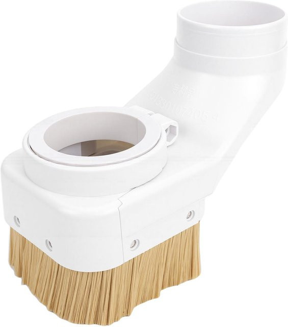 Musysh CNC-Staubschuh mit abnehmbarer Bürste für Spindeln und Graviermaschinen, Farbe: Weiß, Durchmesser: 100 mm - Bild 1