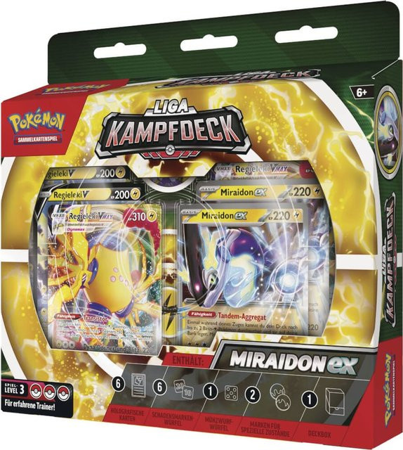 Pokémon Sammelkarten Liga Kampfdeck Miraidon EX Komplettes Deck - Bild 1