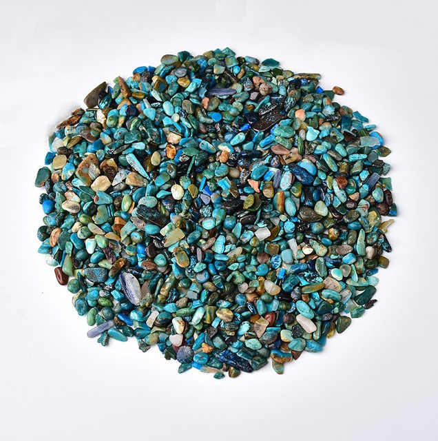 Chrysokoll-Edelstein-Chips, 5–12 mm, ungebohrt - Bild 1
