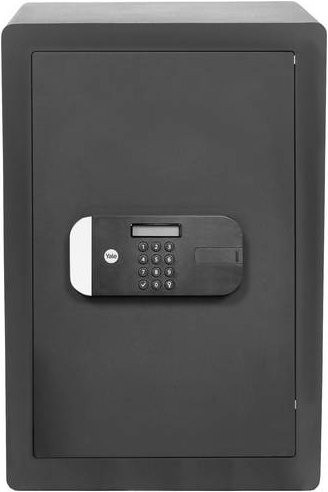 Yale YSEM/520/EG1 Elektronischer Tresor mit Zahlenschloss und Schlüsselschloss in Schwarz - Bild 1