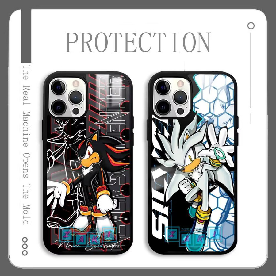 S-Sonics Anime Handyhülle mit Mirror Surface für iPhone 16 15 14 13 12 11 Pro Max Plus Mini in Multicolour - Bild 2