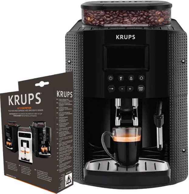 Krups Kaffemaschine EA8150 in Schwarz inklusive Wartungsset - Bild 1
