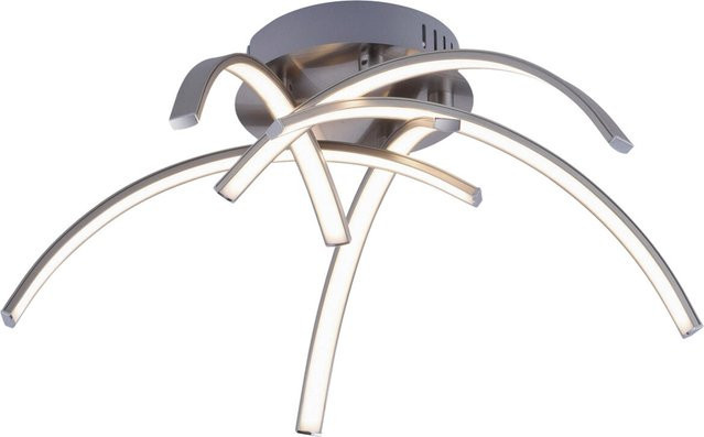 Just Light LED-Deckenleuchte Valerie modern quadratisch in Chrom, H: 14 cm, B: 47 cm, T: 47 cm - Bild 1