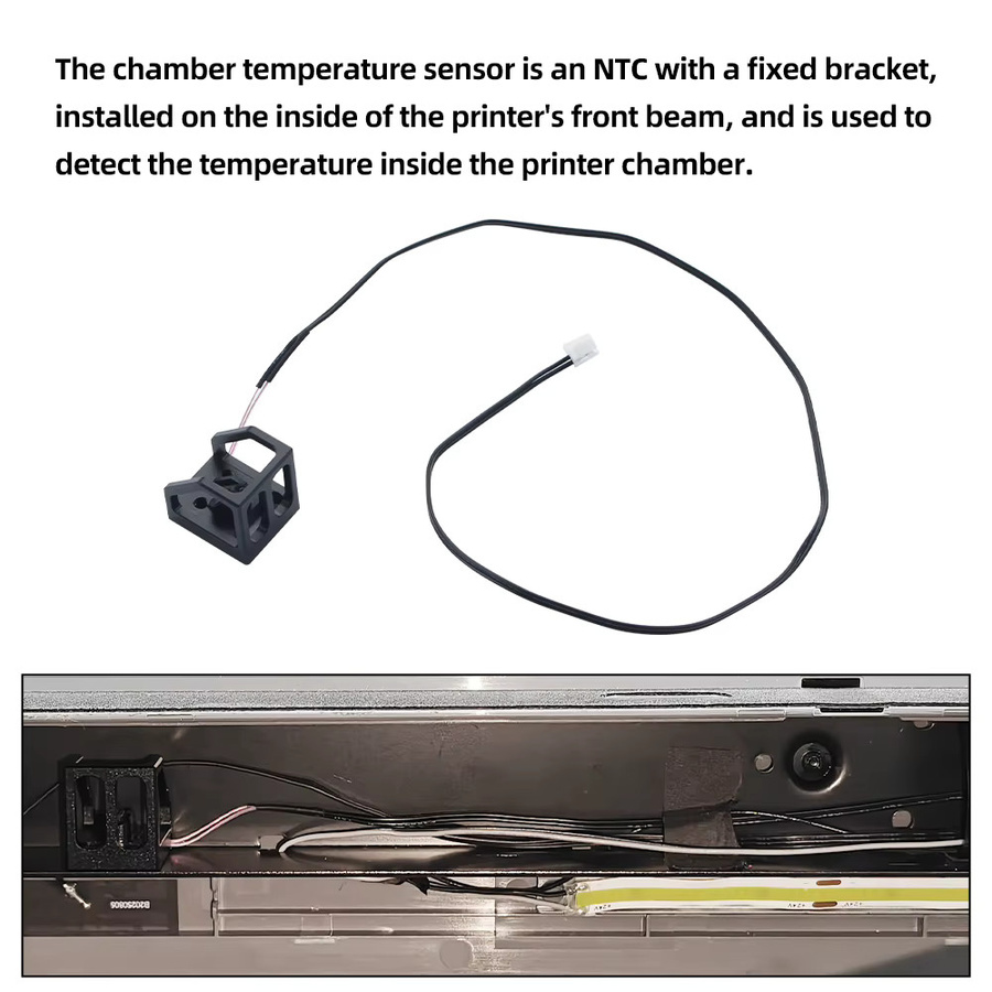 FYSETC Kammer-Temperatursensor für Bambu P2S Präzisions-Temperatursensor in Schwarz - Bild 3