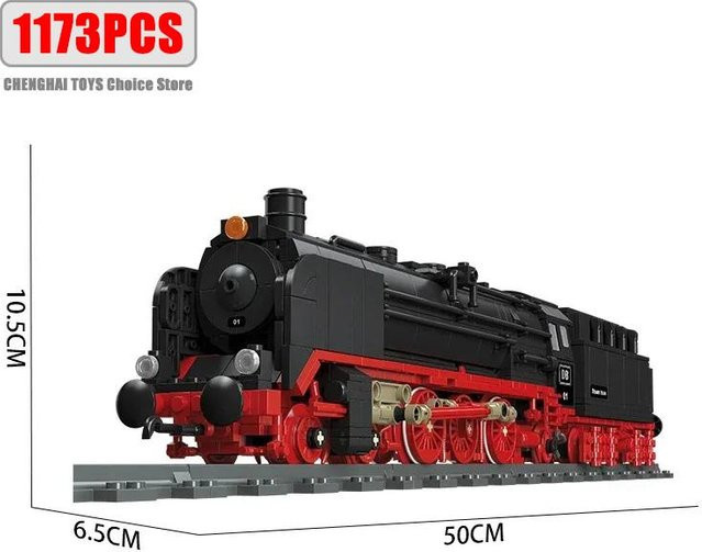 Linyi toy Dampf Lokomotive Bausteinset 6–12 Jahre - Bild 1