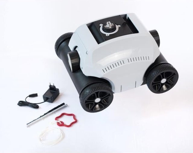 UBBINK Robotclean Accu Akku-Poolreinigungsroboter in Weiß für die Bodenreinigung aller Pools - Bild 1