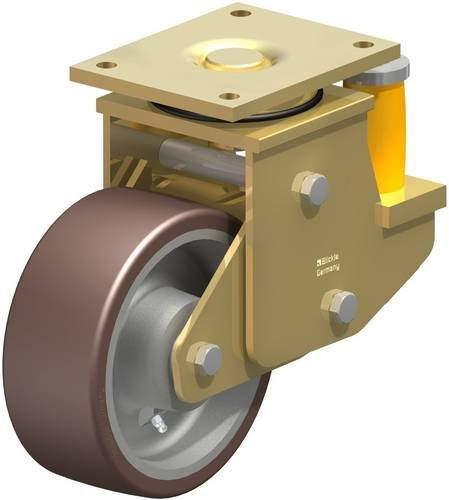Blickle LSFE-GB 202K Lenkrolle gefedert mit 200 mm Rad-Durchmesser und 1600 kg Tragfähigkeit in Silber - Bild 1