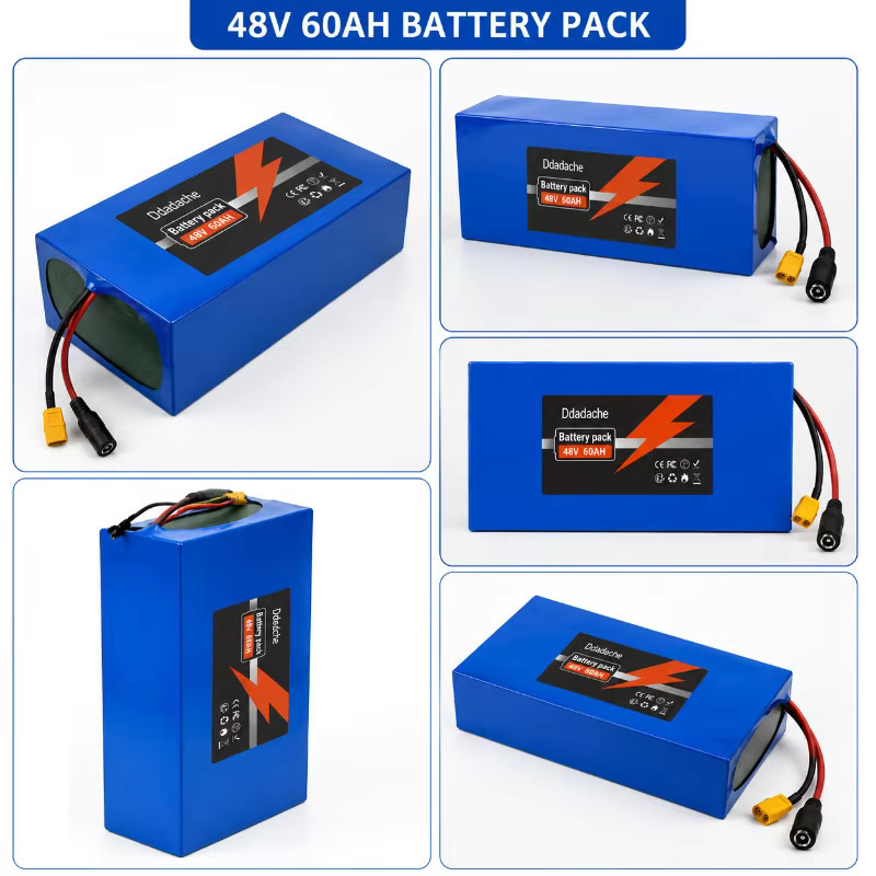 Ryobi 48V 60000mAh Lithium-Akkupack 13S8P mit Smart BMS und USB-C, blauer 18650 Li-Ion Akku für E-Bike, Elektroroller und Solarenergie-Speicher - Bild 2