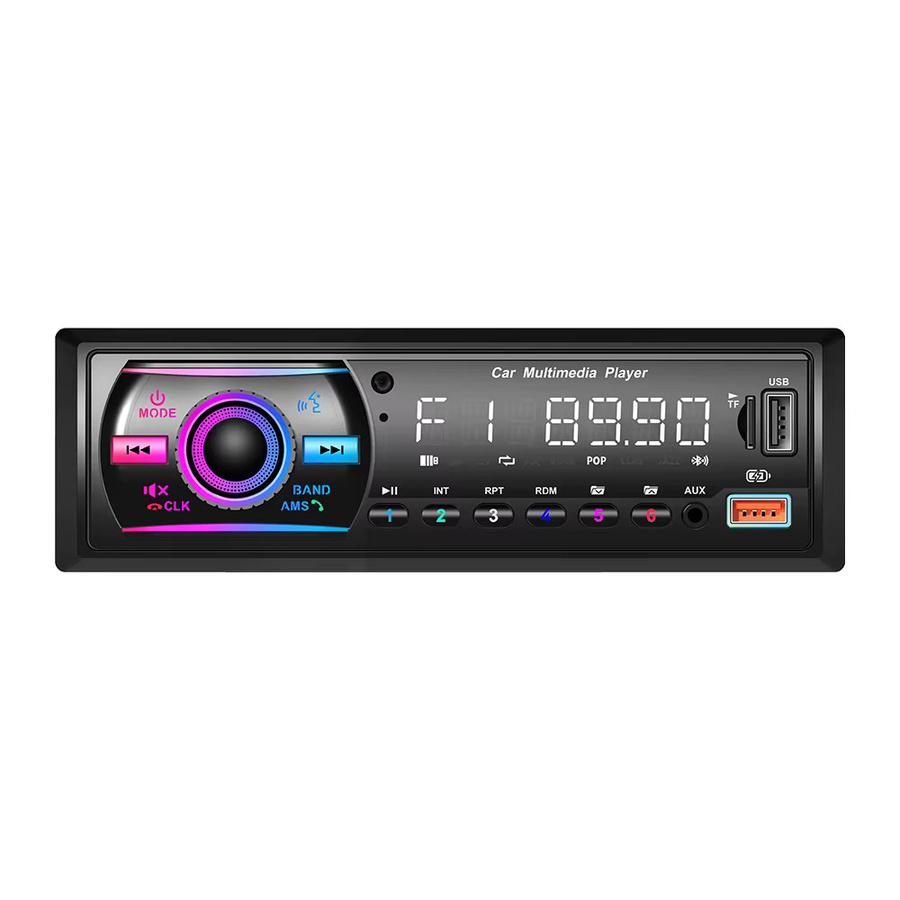 AKAMATE MP3 Autoradio mit Bluetooth, FM, AUX, USB und TF-Kartenslot in Schwarz - Bild 7