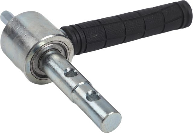 Vibratite Sechskantadapter mit rutschfestem Griff für elektrische Eisbohrer und Bohrer, Silber, Metall - Bild 1