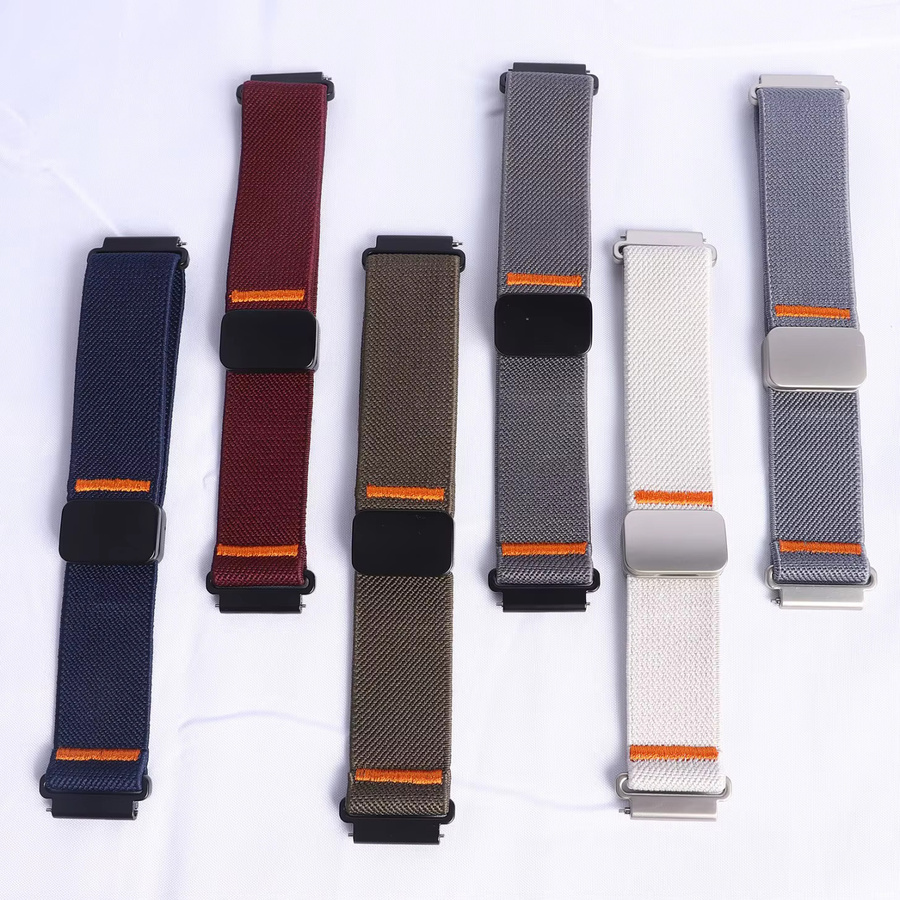 Uhrenarmband Nylon, elastisch, magnetisch, 22 mm, Unisex - Bild 1