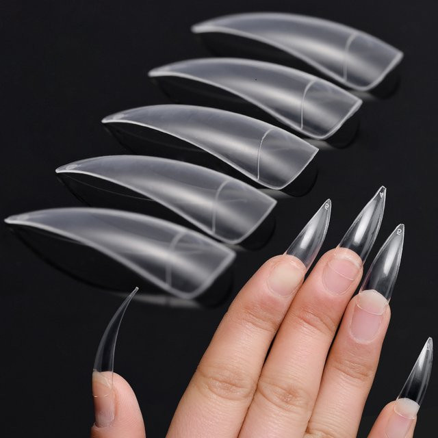 MAFANAILS Künstliche Nägel, Clear, Glänzend, 600 Stück - Bild 1