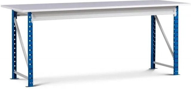 PROREGAL Werkbank Maximus in Lichtblau-Lichtgrau mit 1 Ebene, Traglast 280 kg, H x B x T: 83 x 160 x 80 cm - Bild 1