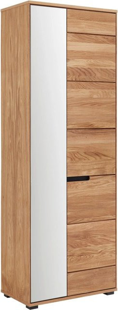 ecoTree Garderobenschrank Lola in Wildeiche mit Spiegel und Soft-Close-Türen, B/T/H: 70 x 40 x 196 cm - Bild 1