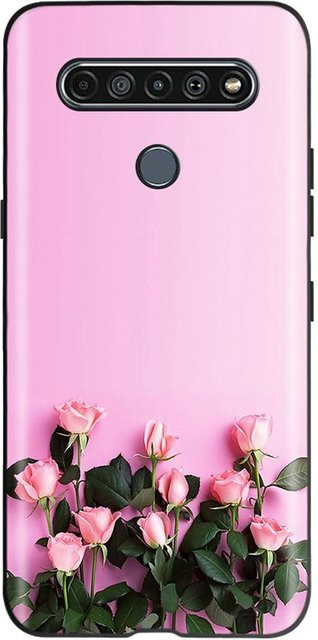 Schutzhülle mit Schmetterlings-Aufdruck für LG K51S LM-K510 und LG K41S LM-K410 in Pink - Bild 1