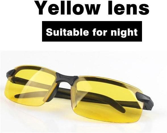 Aloisia Sonnenbrille, randlos, rechteckig, Herren, polarisiert, gelb - Bild 1