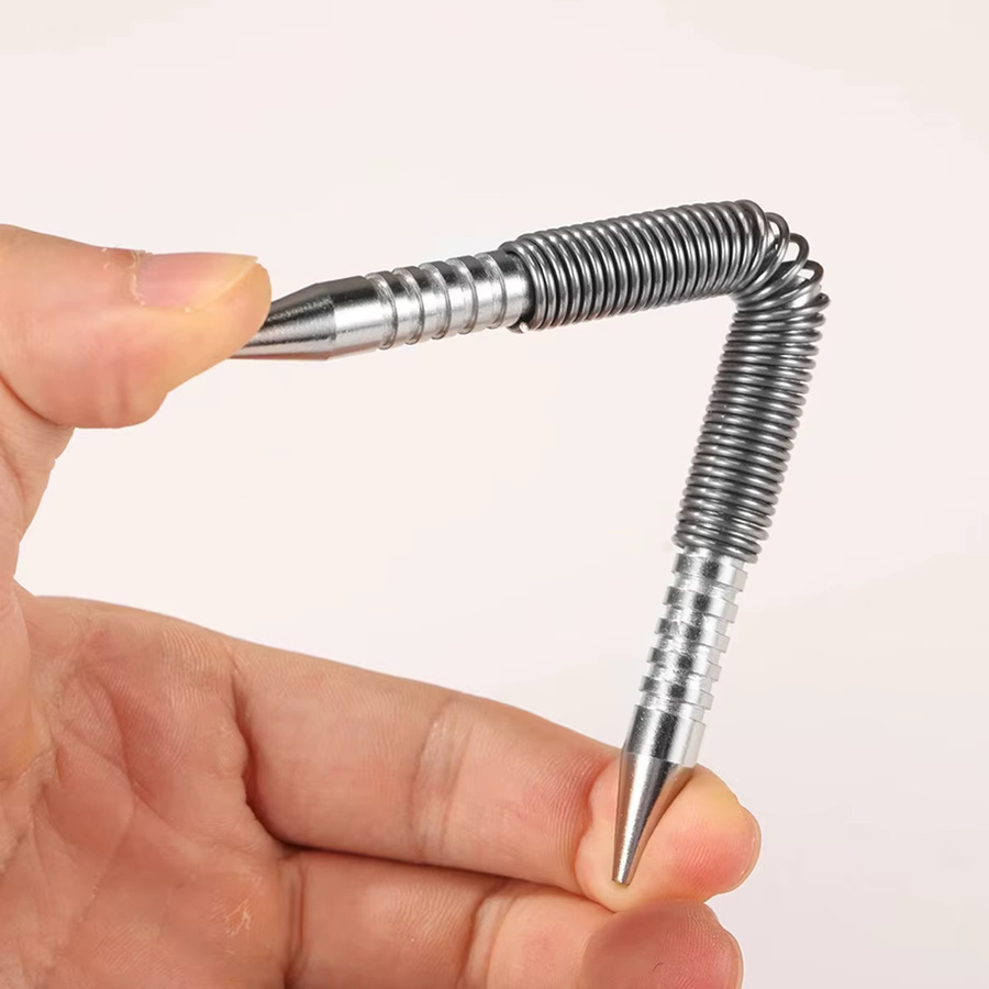 Hands DIY Doppel-Kopf Nagel Setter aus Metall in Silber für Holz und Metall zur Nagelentfernung und zum Bohren von Zentrierlöchern - Bild 1