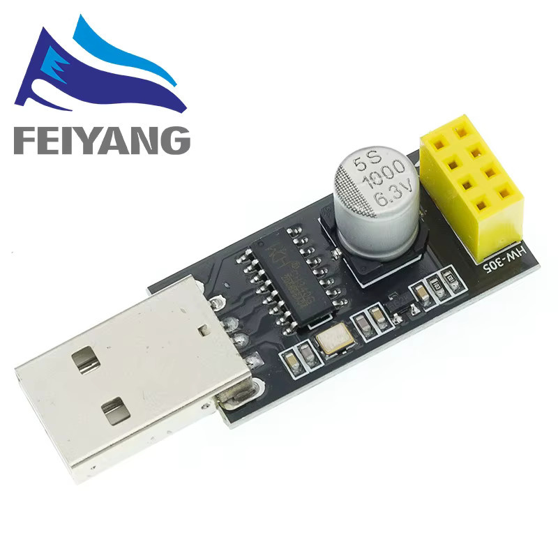 SAMIORE ROBOT ESP01 Programmieradapter USB zu ESP8266 UART GPIO0 mit CH340G Chip in Schwarz - Bild 2
