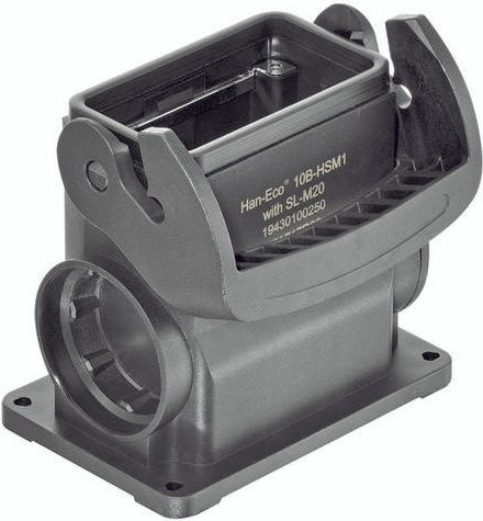 HARTING Sockelgehäuse 19 43 010 0250 in Grau aus Kunststoff - Bild 1