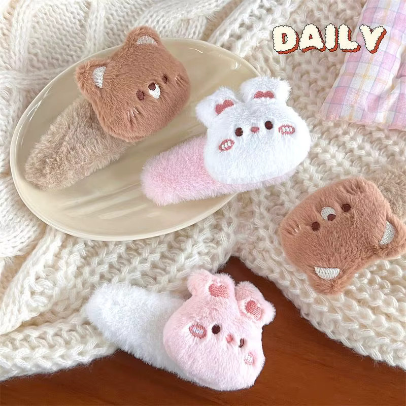 Haarspange Plüsch Kleiner Bär Kaninchen, Kinder, Mädchen - Bild 3