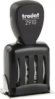 Trodat Classic Datumstempel 2910/C9 in Lichtgrau und Rot, Breite: 54 mm, Höhe: 30 mm - Bild 3