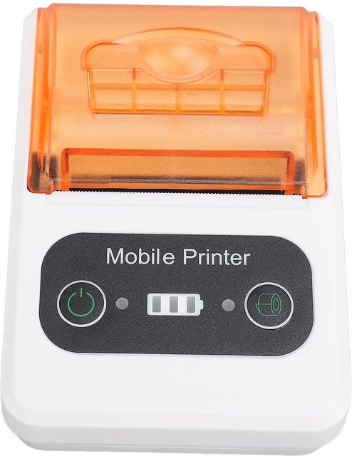 Tragbarer Bluetooth Thermodrucker von mfySpace in Weiß für Büro und Einzelhandel, 58mm Label Printer - Bild 1